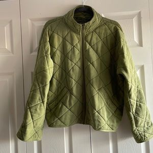Soft Quilted Bomber Jacket, Size S